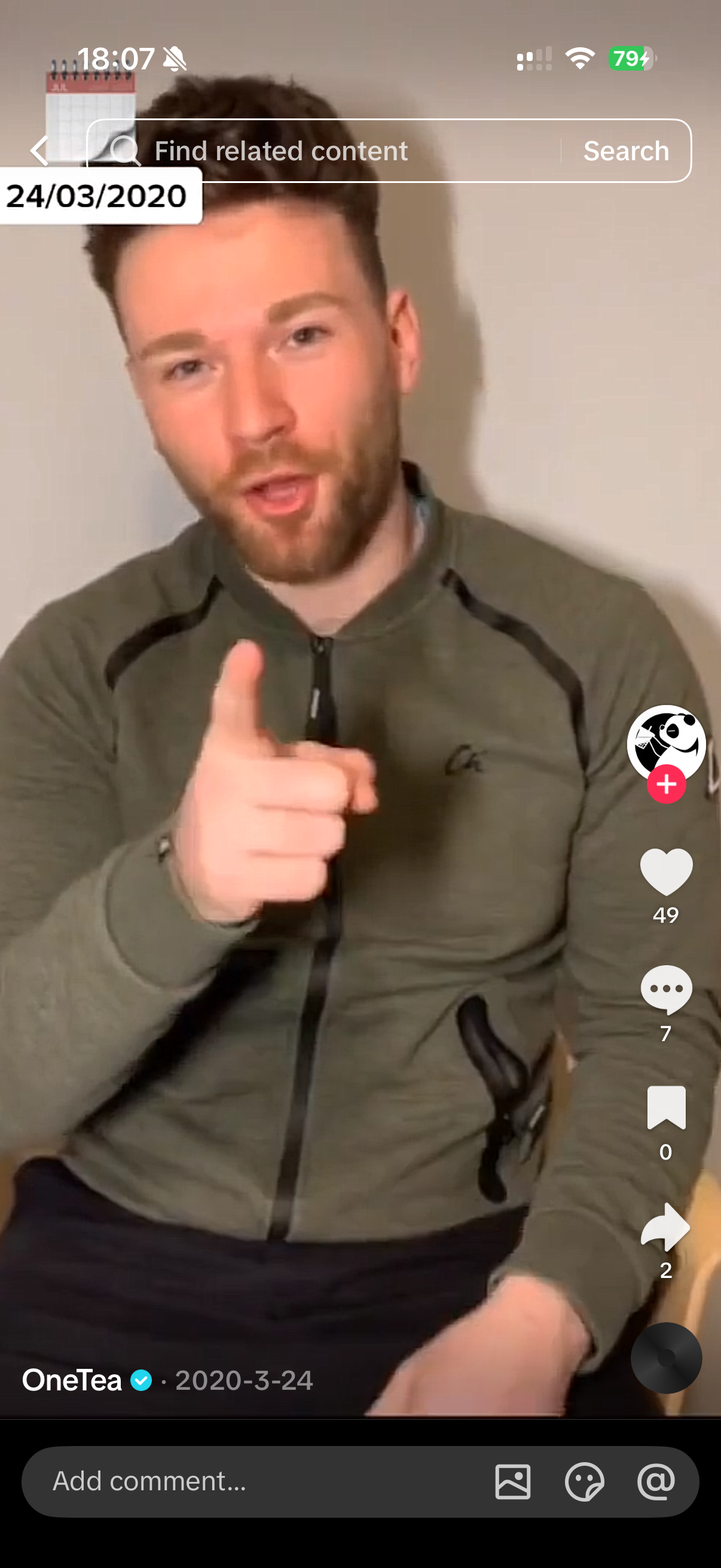 Mark's first video